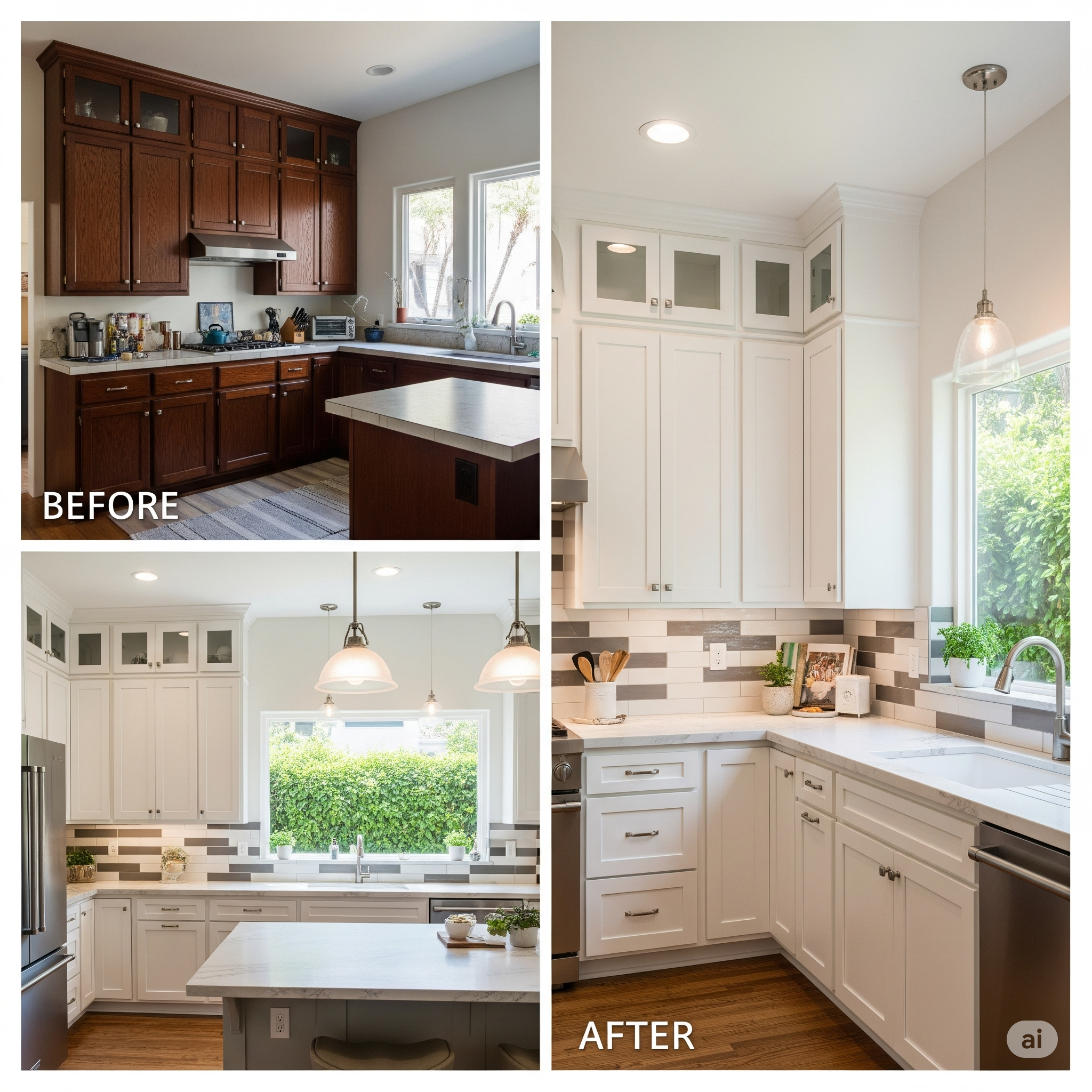 Kitchen Cabinet Refinishing in Pasadena
